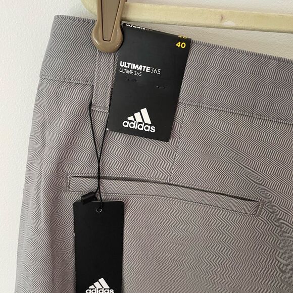 New Adidas Golf Shorts Mens Size 40 Gray herringbone woven ultimate 365 - Picture 6 of 7